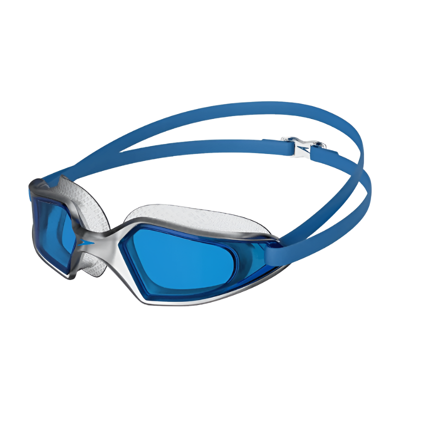 Speedo Hydropulse adults' clear and blue swimming goggles