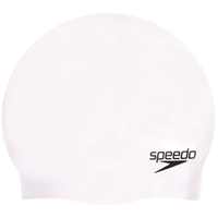 Speedo adults' white moulded silicone swim cap