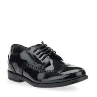 Startrite Girls Shoe Brogue Pri Black Patent - Donaghys