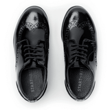Startrite Girls Shoe Brogue Pri Black Patent - Donaghys