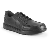 Startrite boys' black leather lace-up shoe