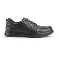 Startrite boys' black leather lace-up shoe