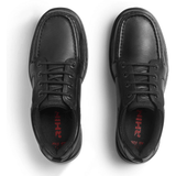 Startrite boys' black leather lace-up shoe