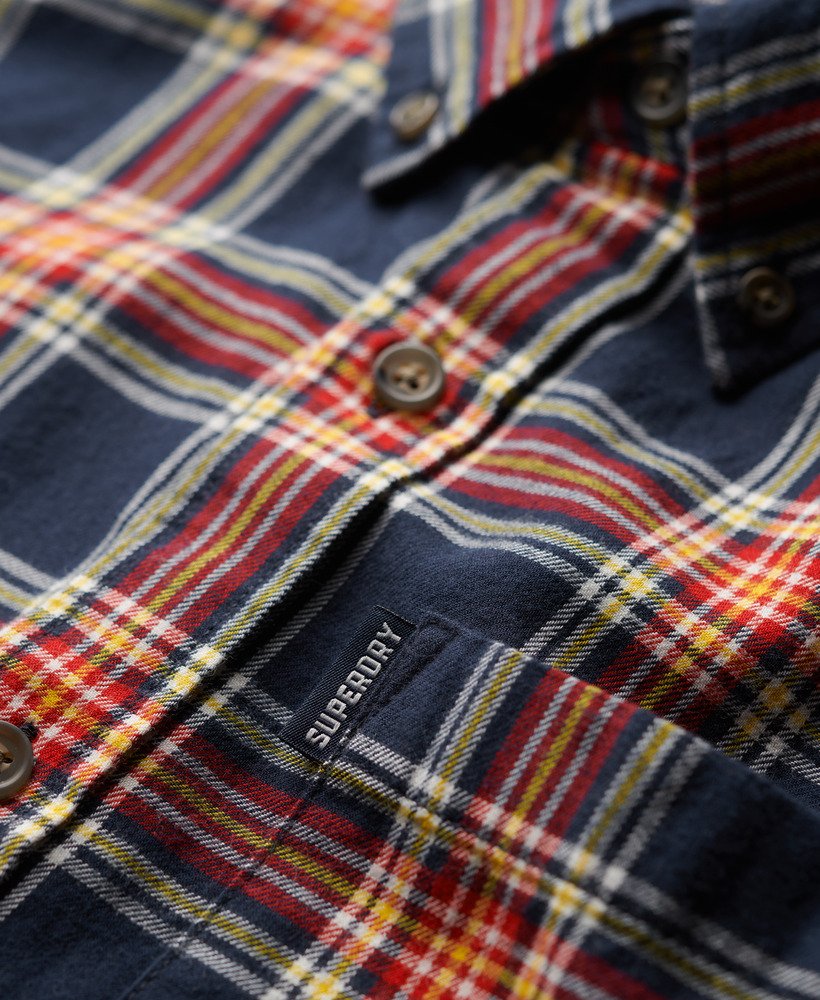 Superdry Mens Vintage Check Shirt Navy Check Donaghys