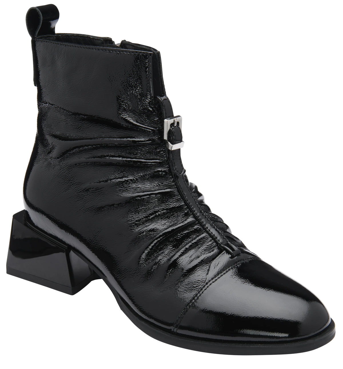 Lotus women's black patent Tarni ankle boot