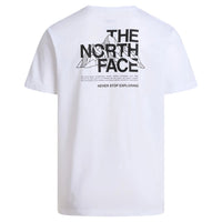 The North Face Mens T-Shirt Mountain Sketch Regular SS TNF White