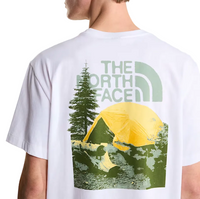 The North Face Mens T-Shirt Pitch A Tent TNF White