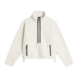 The North Face Womens 1/4 Zip Fleeski White Dune