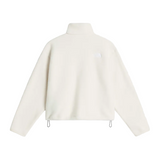 The North Face Womens 1/4 Zip Fleeski White Dune