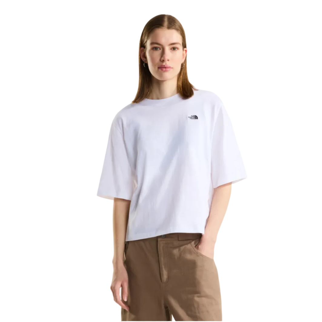 The North Face Womens T-Shirt Essential Simple Dome Boxy Relaxed SS TNF White