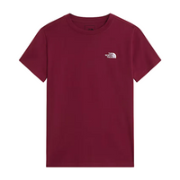 The North Face Womens T-Shirt Evolution Simple Dome Slim Burgundy Crush