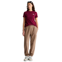 The North Face Womens T-Shirt Evolution Simple Dome Slim Burgundy Crush
