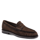 Brown loafer shoe on a transparent background