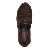 Brown loafer shoe on a transparent background
