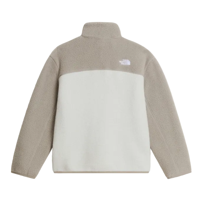 The North Face Yumiori kids' cumulus cream quarter-zip fleece jacket