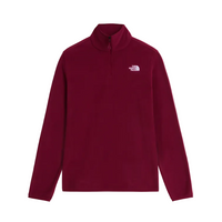 The North Face Womens Fleece Glacier 1/4 Zip Burgundy Crush