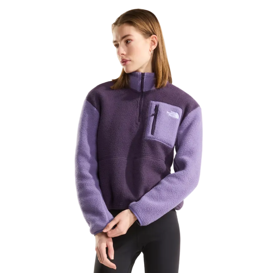 The North Face Womens Fleece Yumiori 1/4 Zip Endless Dusk/Grounded Plum