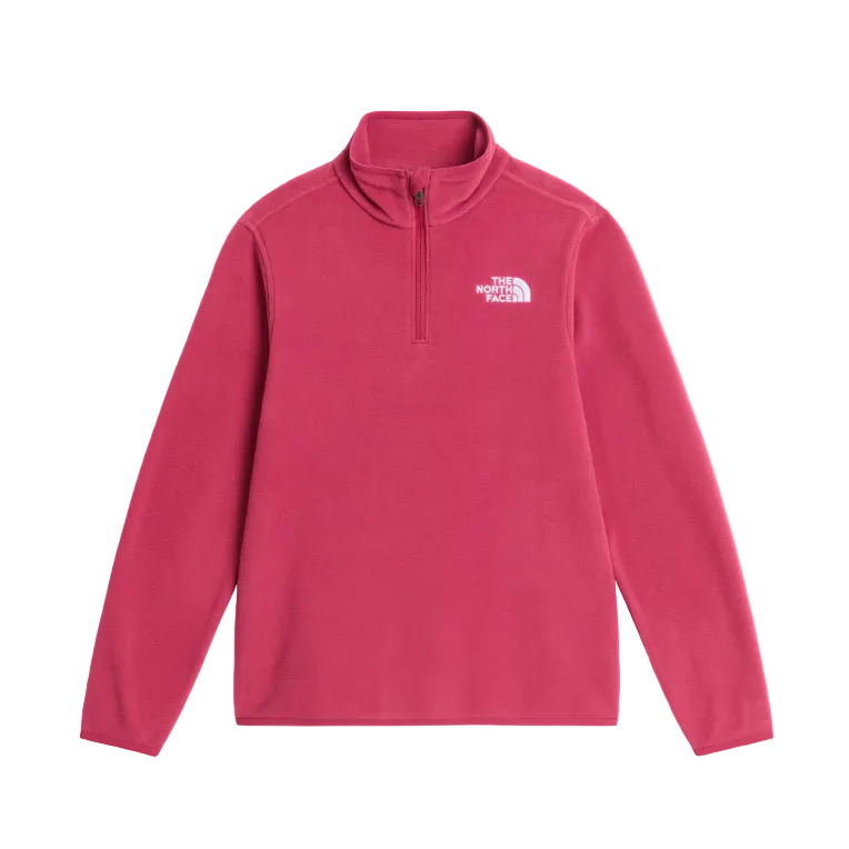 The North Face Glacier teen quarter-zip fleece in Fermented Clay