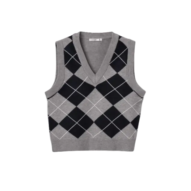 Tiffosi Womens Sweater Vest Libra Steel Gray