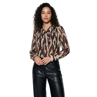 Tiffosi Womens Shirt Jordania Chocolate Brown