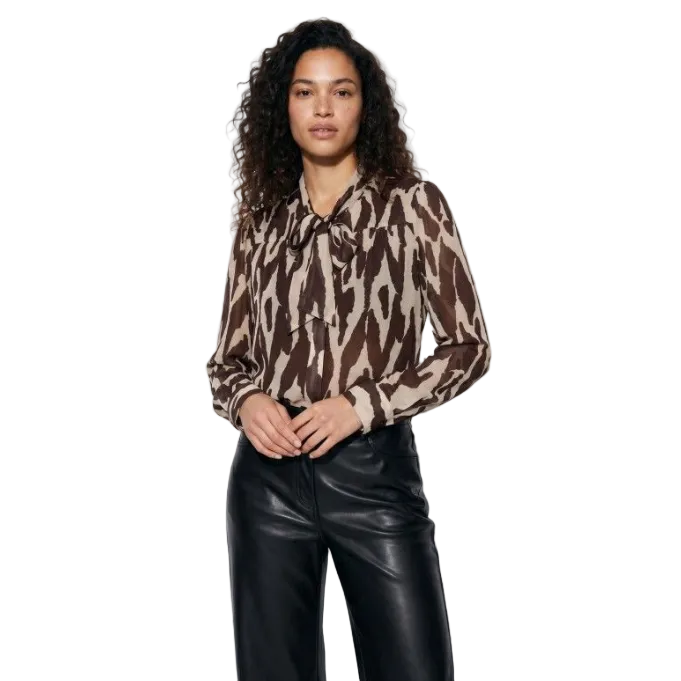 Tiffosi Womens Shirt Jordania Chocolate Brown