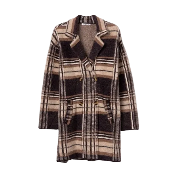 Tiffosi Alfheim women's brown checked coat