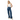 Tiffosi women's blue denim straight-leg jeans