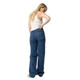 Tiffosi women's blue denim straight-leg jeans