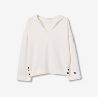 Tiffosi Womens Hoodie Olivia Star White