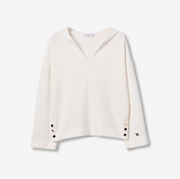 Tiffosi Womens Hoodie Olivia Star White