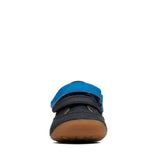 Clarks Tiny Sky boys' navy leather pre-walker shoe