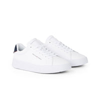 Tommy Hilfiger Mens Trainer Court Detail Ess White/Desert Sky