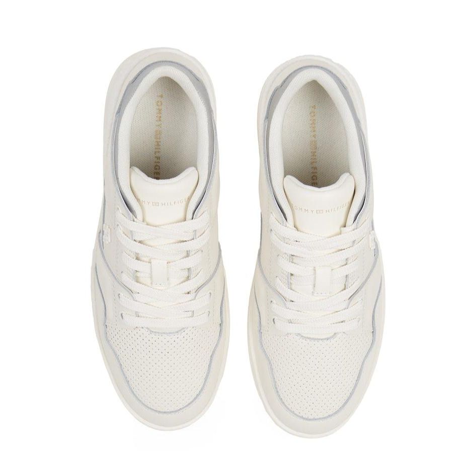 Tommy Hilfiger Womens Trainer Feminine Basket Ivory Petal