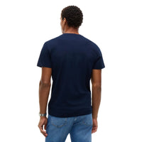 Tommy Jeans Mens T-Shirt Slim Linear Chest Dark Blue