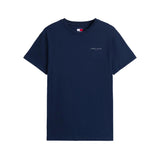 Tommy Jeans Mens T-Shirt Slim Linear Chest Dark Blue