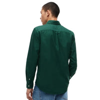 Tommy Jeans Mens Shirt Regular Velvet Green DM0DM23711MBM