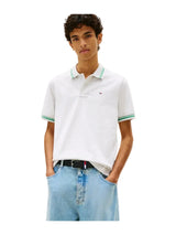 Tommy Jeans Mens Polo Regular Tipped Ice Grey Heather
