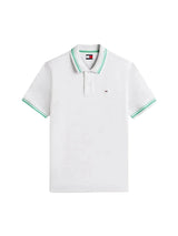Tommy Jeans Mens Polo Regular Tipped Ice Grey Heather