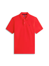 Tommy Jeans Mens Polo Regular Essential Rapid Red