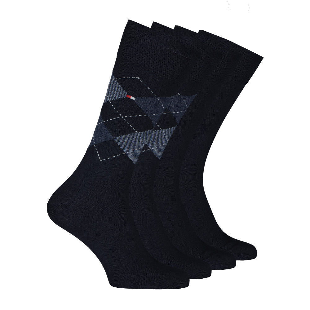 Tommy Hilfiger Mens 2 Pairs Socks Dark Navy
