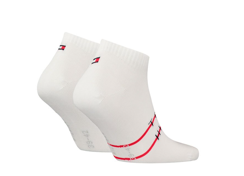 Tommy Hilfiger Mens 2 Pack Ankle Socks 701222188 White Donaghys
