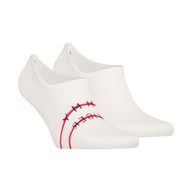 Tommy Hilfiger men's white no-show socks, two-pack