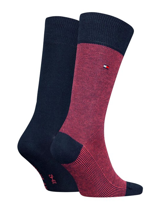 Tommy Hilfiger Mens 2 Pack Socks 701226104 Navy Pink Donaghys