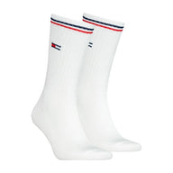 Tommy Hilfiger Mens Socks Long 2 Pack White
