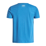 Under Armour Logo Wordmark Short Sleeve T-Shirt Aegean Blue/White