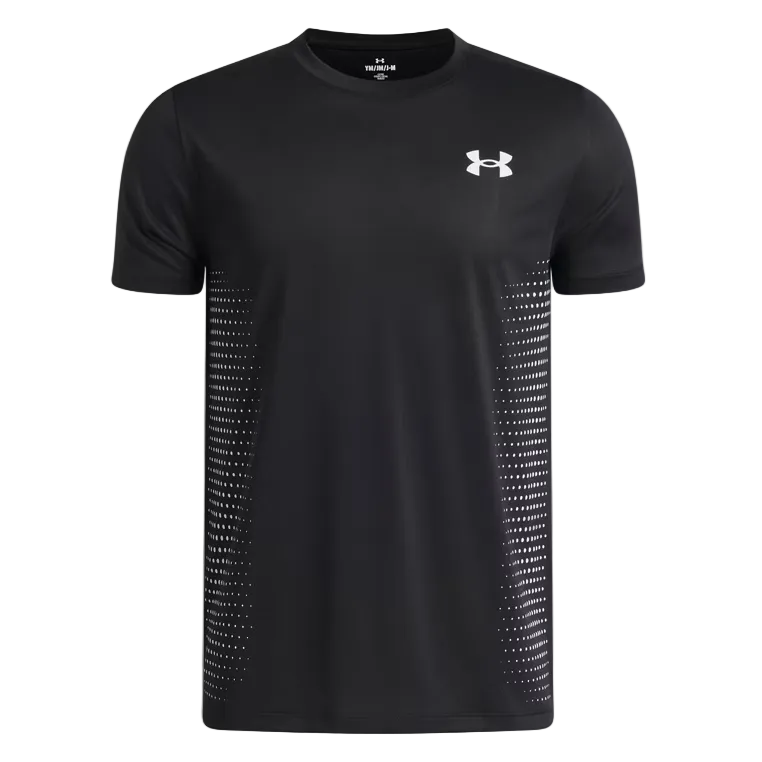 Under Armour Boys Tech Play Short Sleeve T-Shirt Black/White