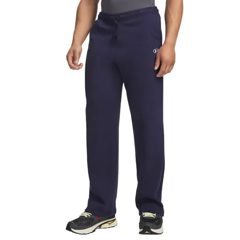 Under Armour Mens Pants Rival Fleece Midnight Navy/White