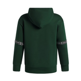 Under Armour Boys Hoodie Icon Fleece Taped Forest Green/Ivy White