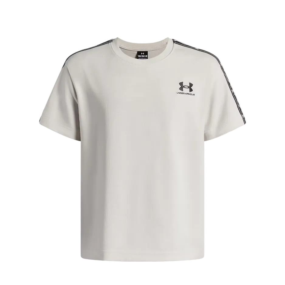 Under Armour Boys T-Shirt Icon Taped Summit White/Black