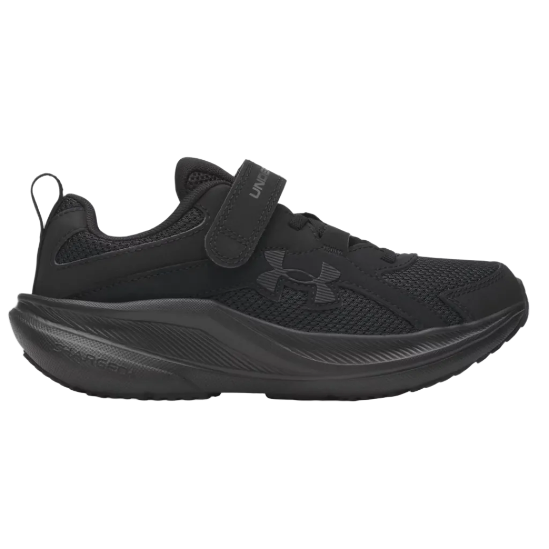 Under Armour kids' black mesh trainer with velcro
